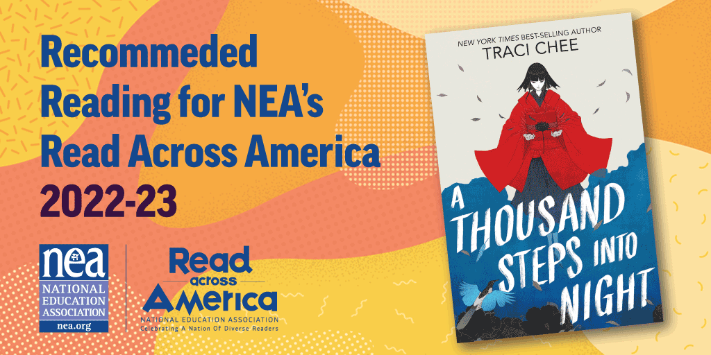 NEAToday's tweet photo. December's #ReadAcross America recommendation for young adults is "A Thousand Steps into Night" by Traci Chee!
These teaching resources, discussion questions, and will help you bring this book to your students: https://t.co/MaQIN5uhIC https://t.co/8wOd0YWpSw