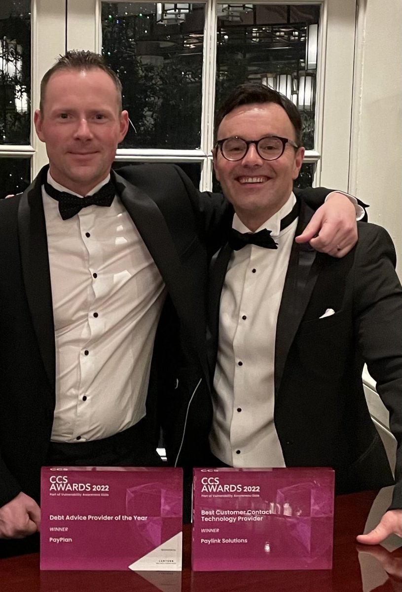 Amazing time at the <a href="/Credit_Strategy/">Credit Strategy</a> awards this week. So proud of team <a href="/PayPlan/">PayPlan Debt Help</a> for winning debt advice provider of the year and delighted for my colleagues at <a href="/PaylinkSolution/">Paylink Solutions</a> for continuing to lead the way in all things digital affordability.