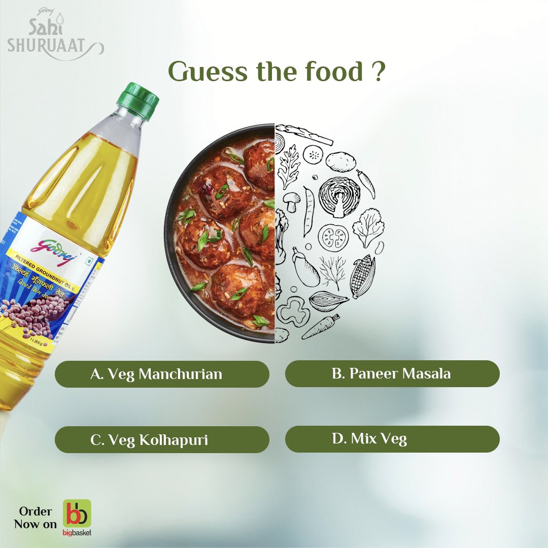 This easy to make dish is an ideal party food! Can you guess the name of this dish?

Enriched with Vitamins A, E and Omega 6, Godrej Veg. Oils are the perfect partner to ensure a #SahiShuruaat to every meal.

#GodrejVegOils #cookingoil 
#godrejvegoils #sahishuruaat #chef #chefs