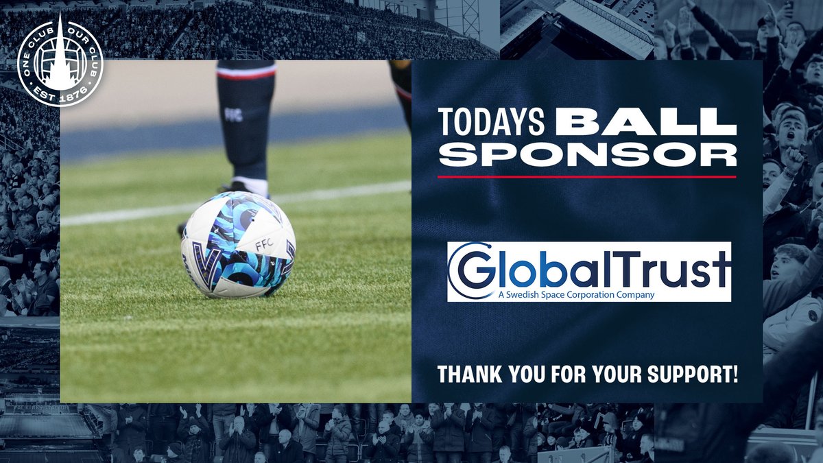 FalkirkFC's tweet photo. 🤝 A huge thank you to @GlobalTrust_Ltd who are today's Ball Sponsor!

Providing social and environmental sustainability insights to corporates, governments and investors globally. Visit their site here 👉 https://t.co/60HZDp4YD0

👏 Thank you for your support! https://t.co/j4TliWSYet