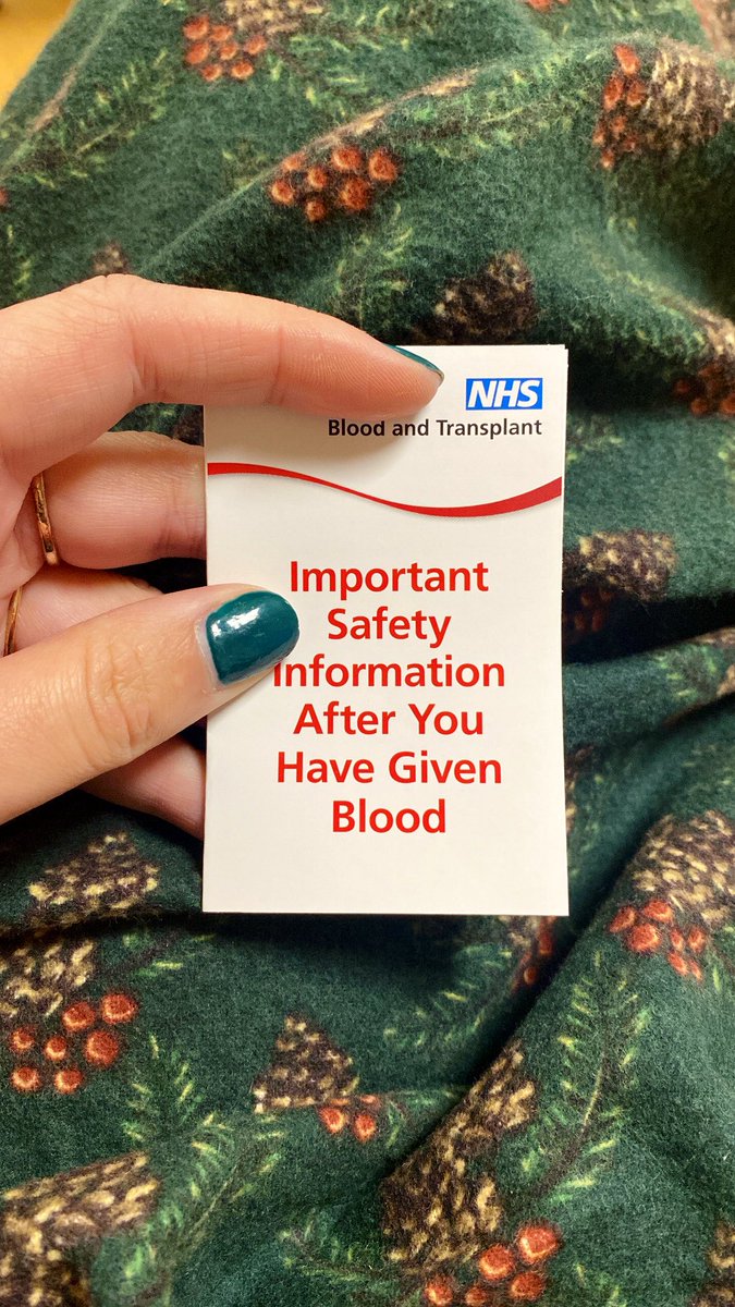 Harriet Burrows (@missburrows90) on Twitter photo Why not <a href="/GiveBloodNHS/">Give Blood NHS 🩸🩹</a> for Christmas this year? In and out in less than an hour ~ and you could save the lives of up to 3 people.
Happy to have reached donation number 10 today. 🙌🏼 Why not <a href="/GiveBloodNHS/">Give Blood NHS 🩸🩹</a> for Christmas this year? In and out in less than an hour ~ and you could save the lives of up to 3 people.
Happy to have reached donation number 10 today. 🙌🏼