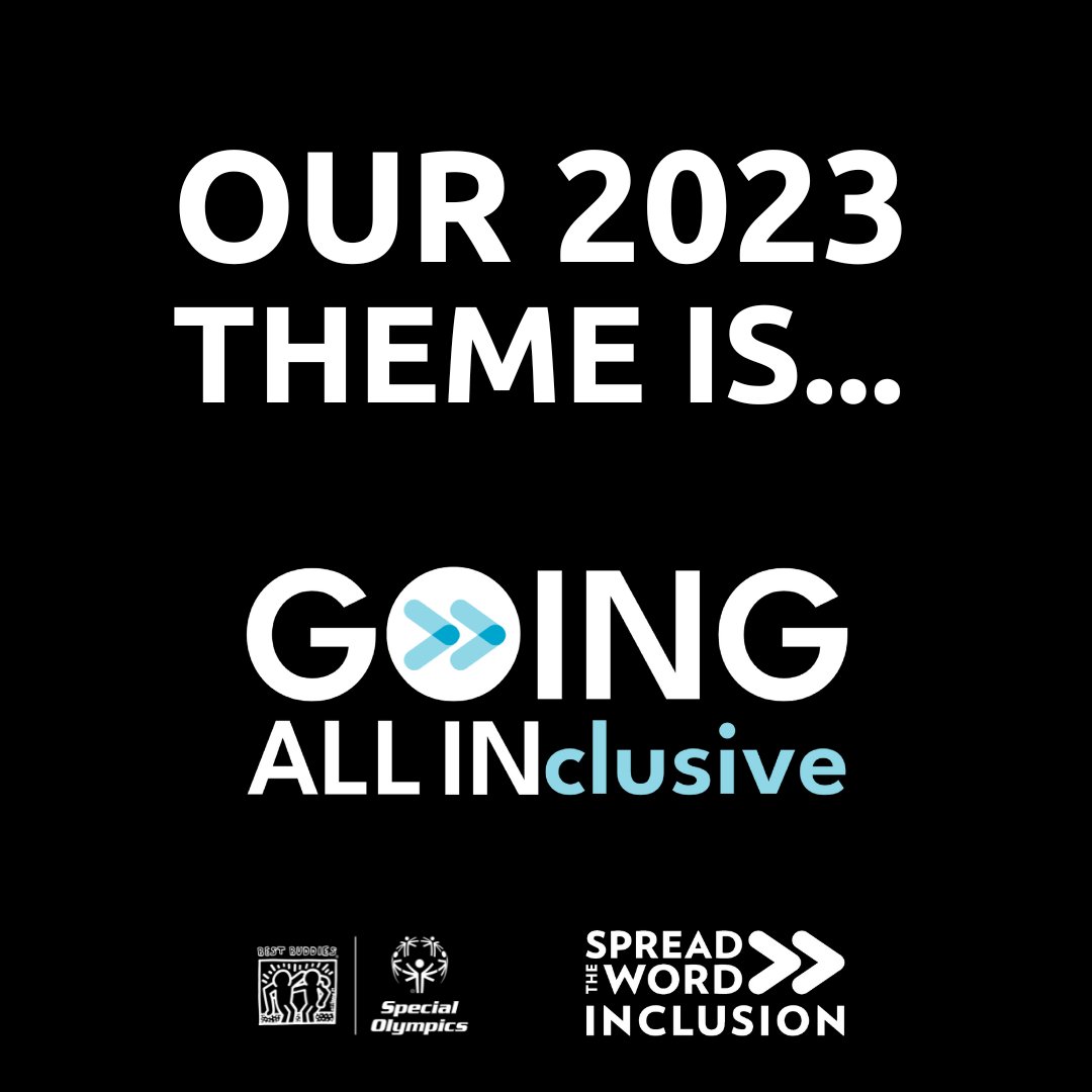 Today, we are excited to announce the theme for our Spread The Word>>Inclusion campaign 2023: Going All In(clusive)! How will you GO ALL IN to build a more inclusive society? Learn more at spreadtheword.global #PledgeToInclude #GoinAllINclusive