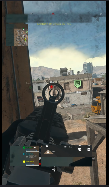 Ronzado's tweet photo. @DrewUI_ Just purchased for Warzone 2 and excited! Want to know if there can be sliders or some solution to fit my in game HUD preferences. Many competitive players have these elements closer to the center. https://t.co/Tqfmp3vIfN
