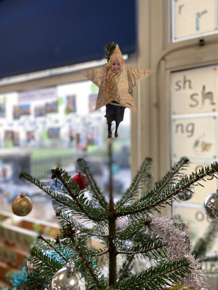 What do we do when we can’t find the star for the top of the tree? Pop on a child! Haha! The children loved decorating the tree 🎄 today in <a href="/AppleStBarts/">AppleClass@StBarts</a> We are feeling very festive now 🎅🏼