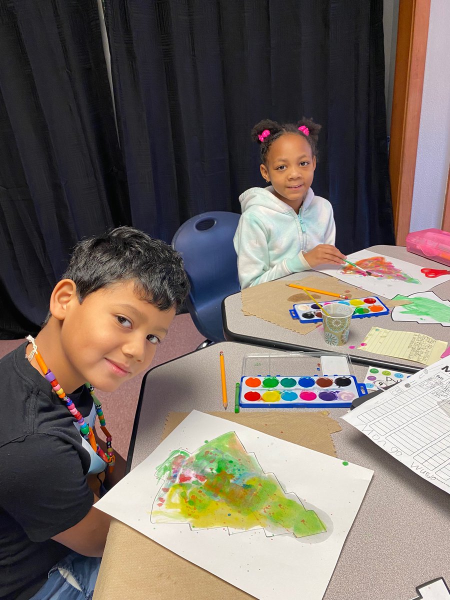 LJohnsonTeacher's tweet photo. We read Pick a Pine Tree and started our morning by painting colorful watercolor trees! We are excited to add sparkles this afternoon! ๐โจ @3TrailsTigers #pickapinetree #isdstrong #kcedu #elementary #teacherlife #watercolor https://t.co/NAPrfhht3n