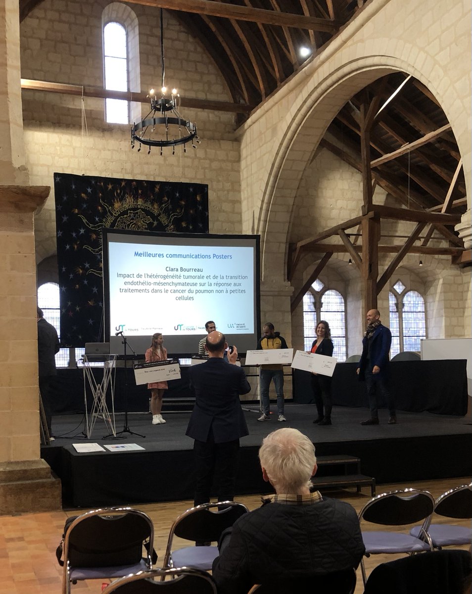 Nicolas Clere (@nclere) on Twitter photo Prix de meilleur poster attribué à Clara Bourreau dans le cadre des journées Biomédicales Angers Tours. BRAVO! 👏 Belle preuve de qualité de ce beau projet de doctorat co-encadré avec <a href="/LucasTreps/">Lucas TREPS</a> et Delphine Fradin <a href="/LabMint/">MINT</a> <a href="/LabItmi/">ITMI</a> <a href="/UnivAngers/">Université d'Angers</a> <a href="/UA_Recherche/">Recherche et Innovation – Université d’Angers</a> <a href="/icat_sfr/">SFR ICAT</a> Prix de meilleur poster attribué à Clara Bourreau dans le cadre des journées Biomédicales Angers Tours. BRAVO! 👏 Belle preuve de qualité de ce beau projet de doctorat co-encadré avec <a href="/LucasTreps/">Lucas TREPS</a> et Delphine Fradin <a href="/LabMint/">MINT</a> <a href="/LabItmi/">ITMI</a> <a href="/UnivAngers/">Université d'Angers</a> <a href="/UA_Recherche/">Recherche et Innovation – Université d’Angers</a> <a href="/icat_sfr/">SFR ICAT</a>