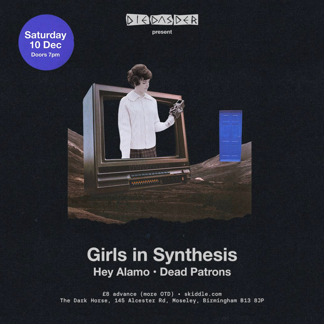 Just over a week until our Birmingham show on December 10th, supporting <a href="/girlsinsynth/">GIRLS IN SYNTHESIS</a> and @AlamoHey at <a href="/DarkHorseMosele/">Dark Horse Moseley</a> 🖤

Grab your tickets here: skiddle.com/whats-on-beta/…

Dead Patrons. x

#DeadPatrons #GirlsinSynthesis #HeyAlamo