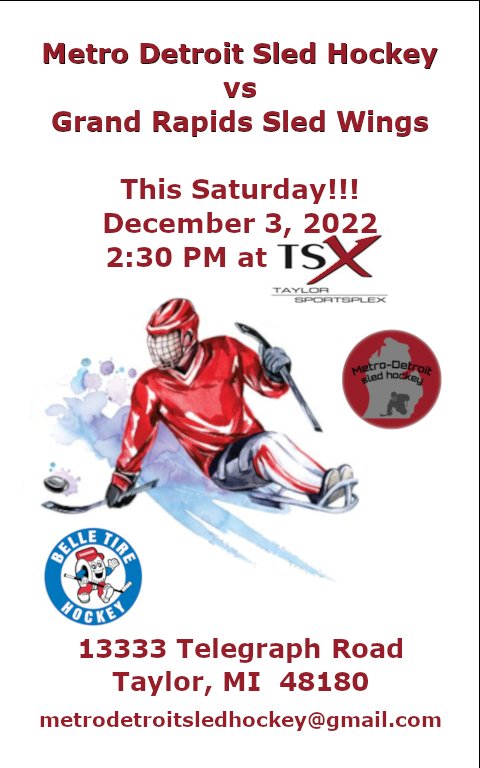 Belle Tire Sled Hockey tweet media