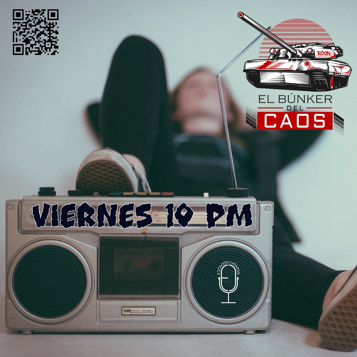 elbunkerdelcaos's tweet photo. ¡Por fin viernes!🤘 No olvides preparar tu agüita mineral y darle play a El Búnker del Caos, hoy 10 pm en vivo por @EstCatarsis 📻. ¡#SacaElRock! 🎸 » https://t.co/Y5qNESPyho | #LiberaTuMente https://t.co/8D9A0kgPhp