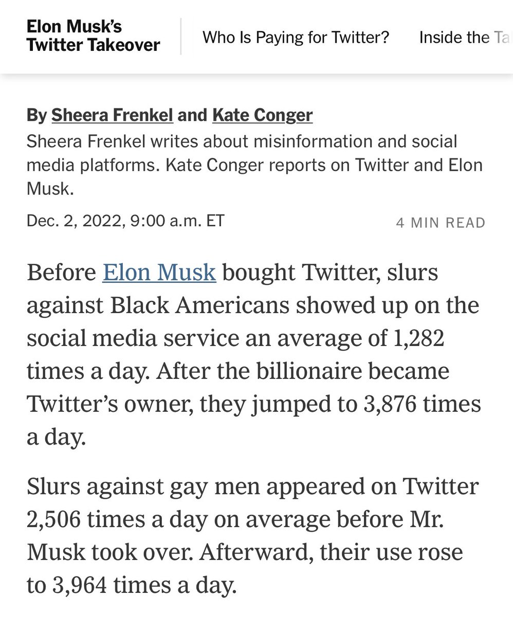AlexBerenson's tweet image. So @nytimes wants you to know Twitter now has 4,000 anti-gay slurs a day. EVERY DAY.

Only… wait for it… Twitter has 500,000,000 tweets a day. Yes, after the unprecedented rise, anti-gay slurs account for 1 in 125,000 tweets. 0.0008 percent.

Shut it down, I say. Shut it down.