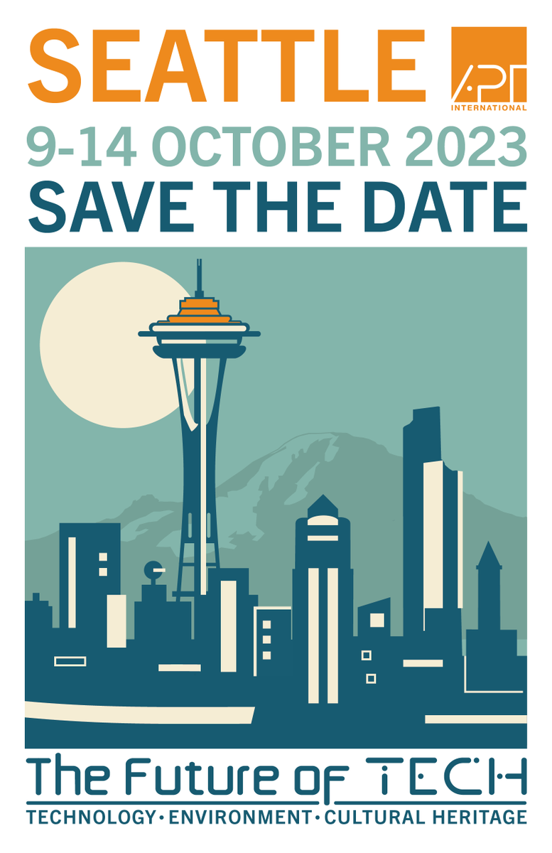 aptpreservation's tweet photo. You have heard about all of the amazing experiences at #APTDetroit2022, but are you ready for #APTSeattle2023? Save the date for another round of #networking, #education, and exploration! We look forward to seeing you again soon!
https://t.co/OPuq5EDjY5
#APTI #APTPreservation https://t.co/7UEBd29YlP