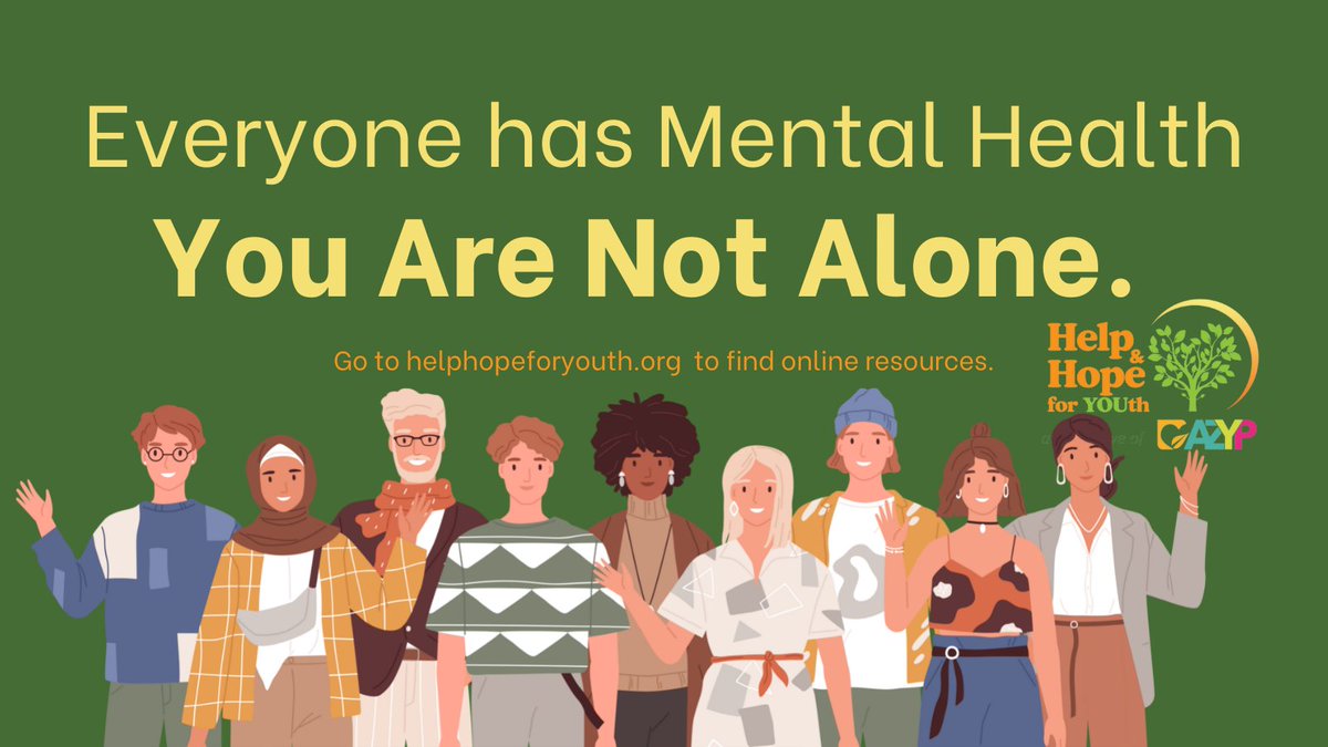 HelpHopeYOUth's tweet photo. We have resources for youth, families, and schools. When it comes to mental health, it can be difficult to know where to start.Take a look at some of the resources we have on our website 👉https://t.co/nU3MXn0p7i
Email Kiley at Kiley@AZYP.org if you know of other great resources! https://t.co/t5tBaI2hjc