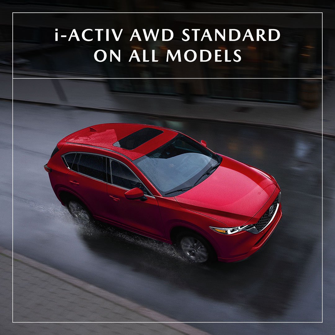 SydneyMazda's tweet photo. It’s the joy in every drive; built into every Mazda.

Engineered to adapt to all road conditions, i-Activ All-Wheel Drive is standard on all CX-5 models!

New inventory arriving daily!

🏬: 303 Welton Street
💻: https://t.co/VkHNjDN7rE
📞: 902-564-3100
#SydneyMazda https://t.co/uOkQeSvcfA
