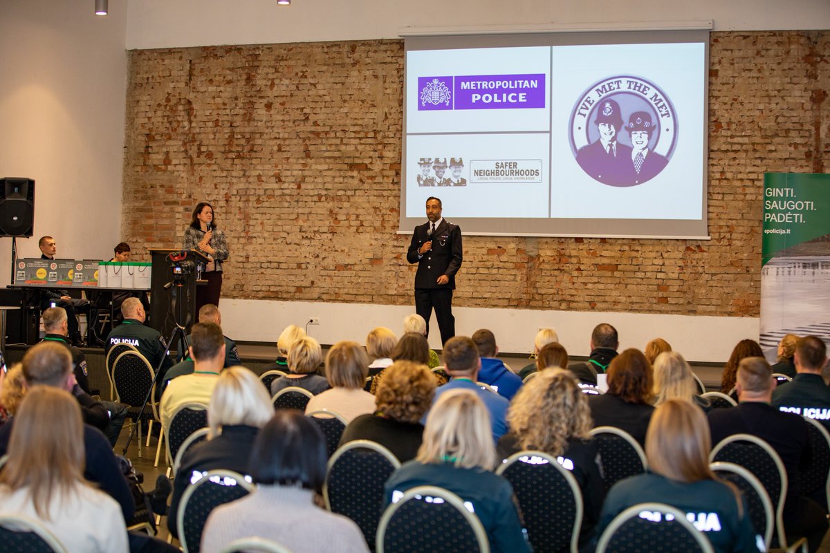 Well done Inspector Lucky Singh! Presented to international partners in Lithuania show casing the work carried out by the London’s neighbourhoods team highlighting strategic direction, operational effectiveness, governance, legitimacy, collaboration. Good stuff.