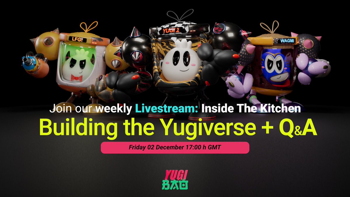 YugiBao's tweet photo. 🎙️ YugiStream #2 | Building the Yugiverse 🎙️

We’re live baos! 

Join us: https://t.co/tQCcjbTDNG https://t.co/9ZOpHM56I9