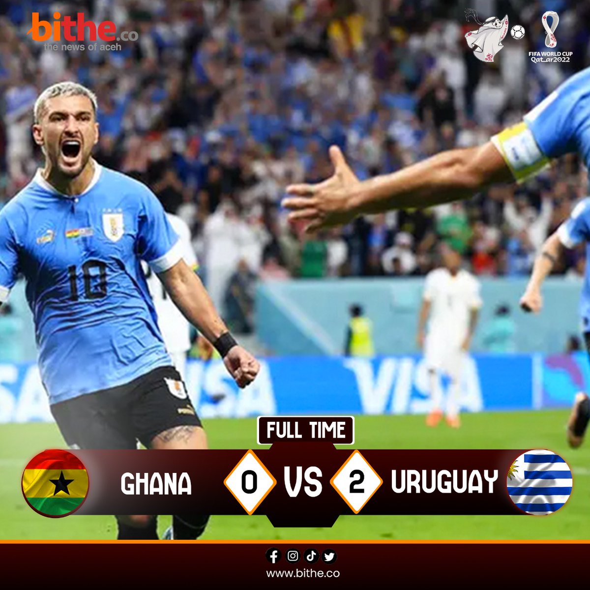 TABITHE OLAHRAGA
#PialaDunia2022 #PialaDuniaQatar #Uruguay #ghanavsuruguay