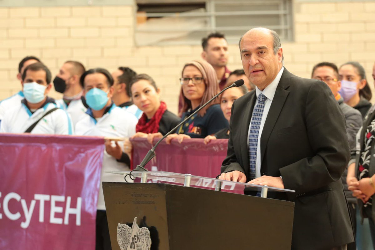 natycastrejonv's tweet photo. El deporte es un elemento fundamental en el desarrollo de las personas, es por ello que hoy celebro el Encuentro Deportivo de Trabajadores de la Educación Media Superior en el Estado de Hidalgo y les deseo éxito en todas sus actividades. 
#PrimeroElDeporte #NatyCastrejón https://t.co/O4QCSKoATE