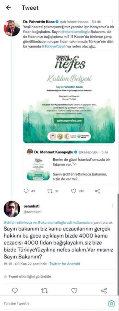 Biz Kamudaki 3950 eczacı donanımlı eğitimimizin ve aldığımız yüzlerce sorumluluğun hakkı olan bir maaş,taban ve teşviği istiyoruz. KamuEczacıları HatıraOrmanı