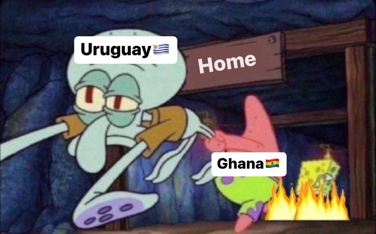 Ghana said “if we are going home so are you” #ghanavsuruguay #WorldCup
