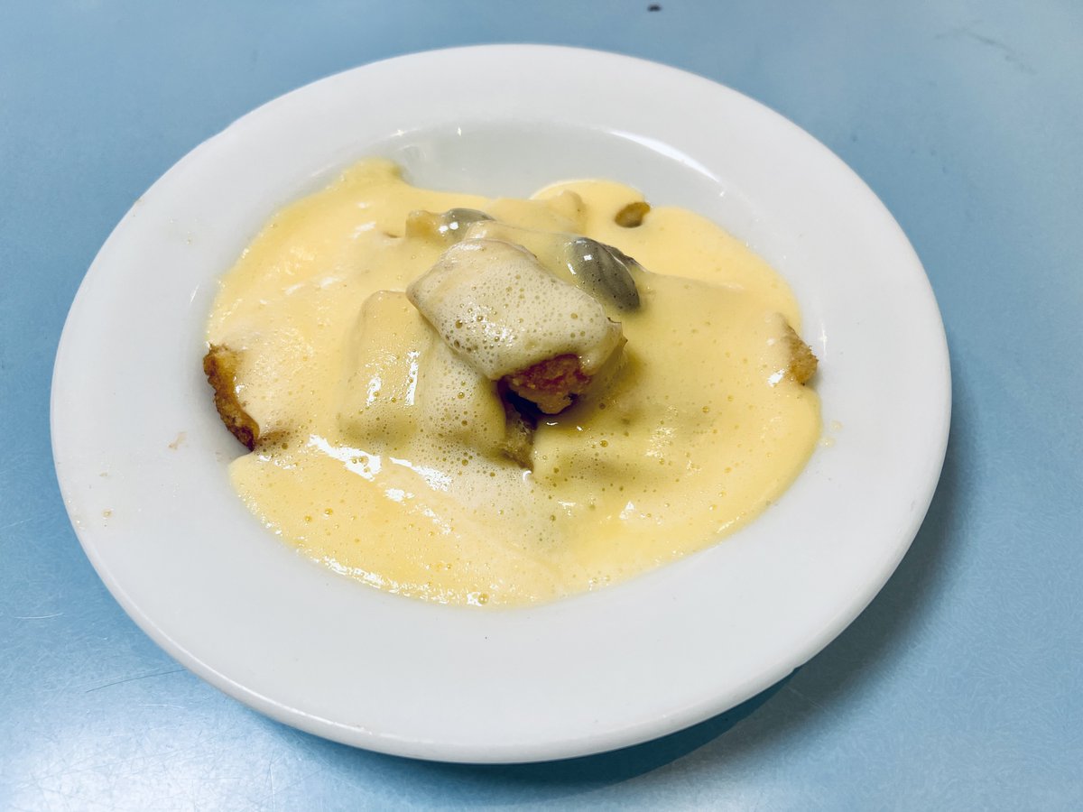 marioscaff's tweet photo. Home made bread and butter pudding. With custard. Come get some.... https://t.co/uWTEE6iPJE