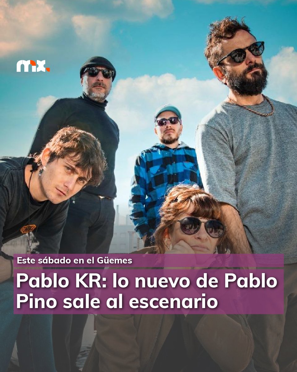 #Agenda | El cantante y compositor reconocido por su trayectoria con Cielo Razzo y Los Bardos da rienda suelta a sus canciones en su nueva formación musical.

📌 Será este sábado a las 21 en el Centro Cultural Güemes. Las entradas se pueden obtener en entradaplay.com