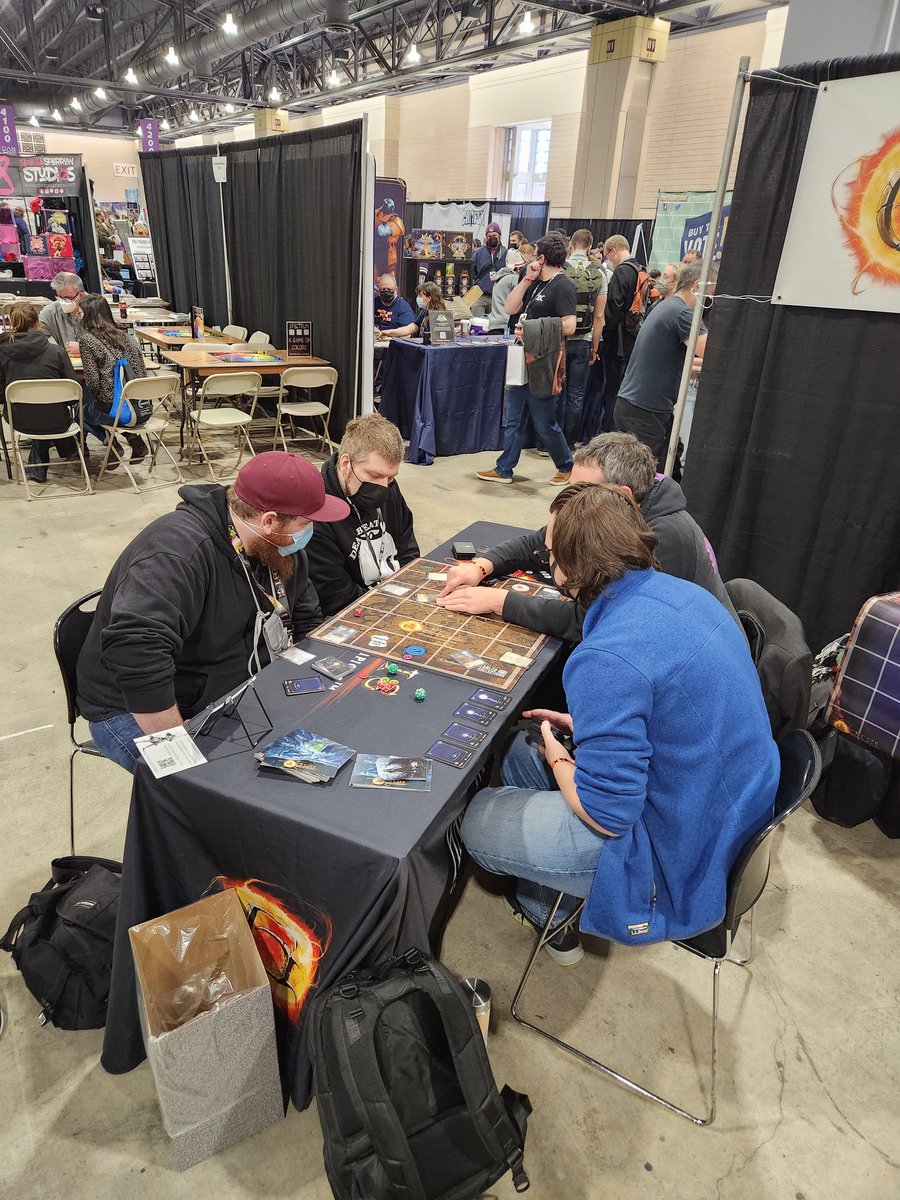 genesisboc's tweet photo. We love seeing our community coming out to #PaxU to teach a group how to play. We love you Scott!

#learnhowtoplay #demo #tcg #Pennsylvania #paxunplugged https://t.co/NOGOOl2rA0
