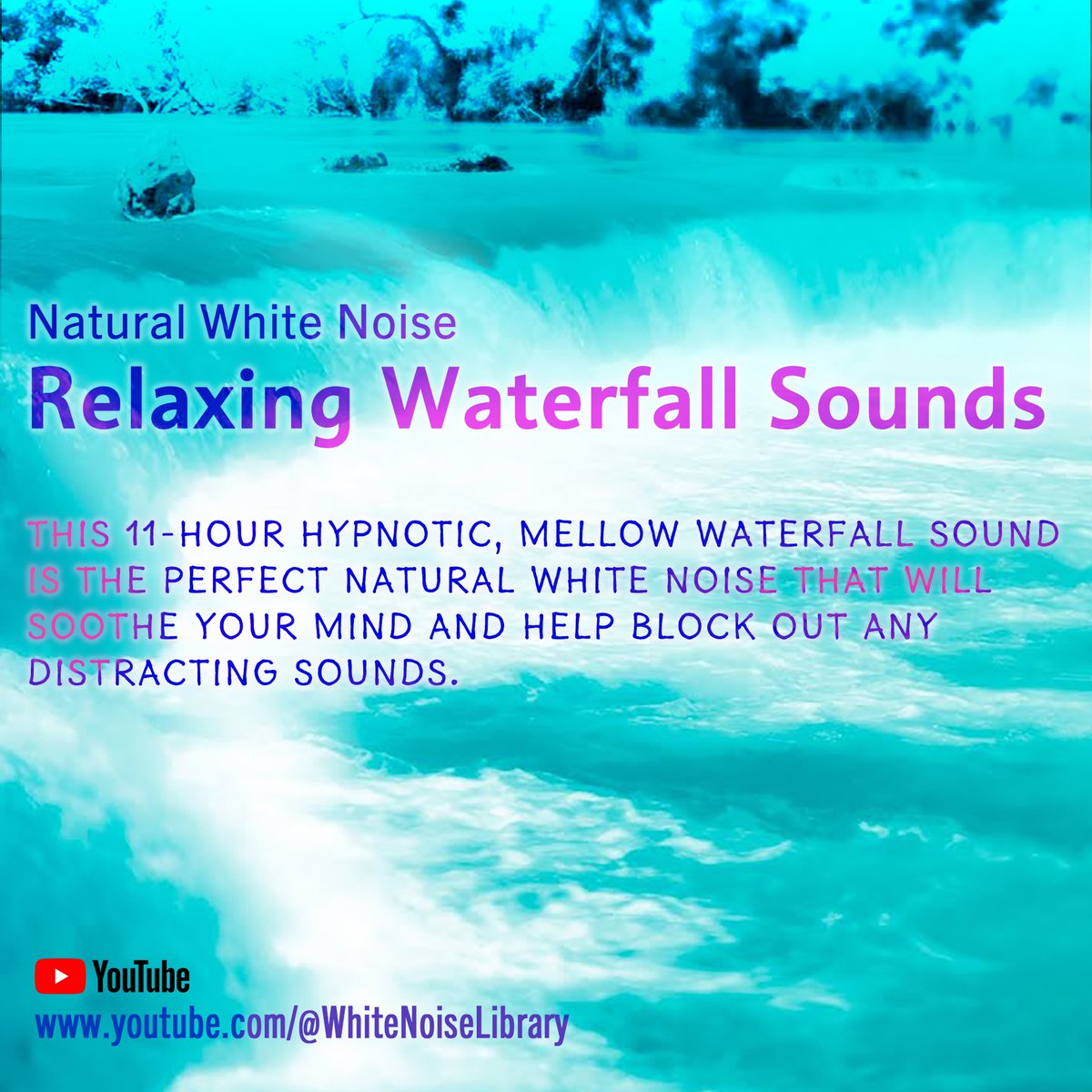 SleepFocusRelax's tweet photo. Are you looking for a way to relax and get some quality sleep tonight? This 11-hour hypnotic, mellow waterfall sound is the perfect natural white noise.
#naturlawhitenoise #whitenoise #whitenoiselibrary #waterfall #hypnotic #sleep #restless #soothing #calmingvideos #flowingwater https://t.co/gO8JY7ZS3T