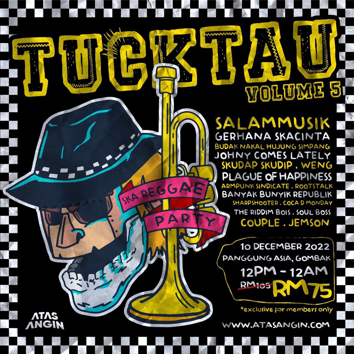 Sabtu depan live di Panggung Asia! #TuckTau5 atasangin.com/event-ticket/p…  SABTU 10 DIS 2022