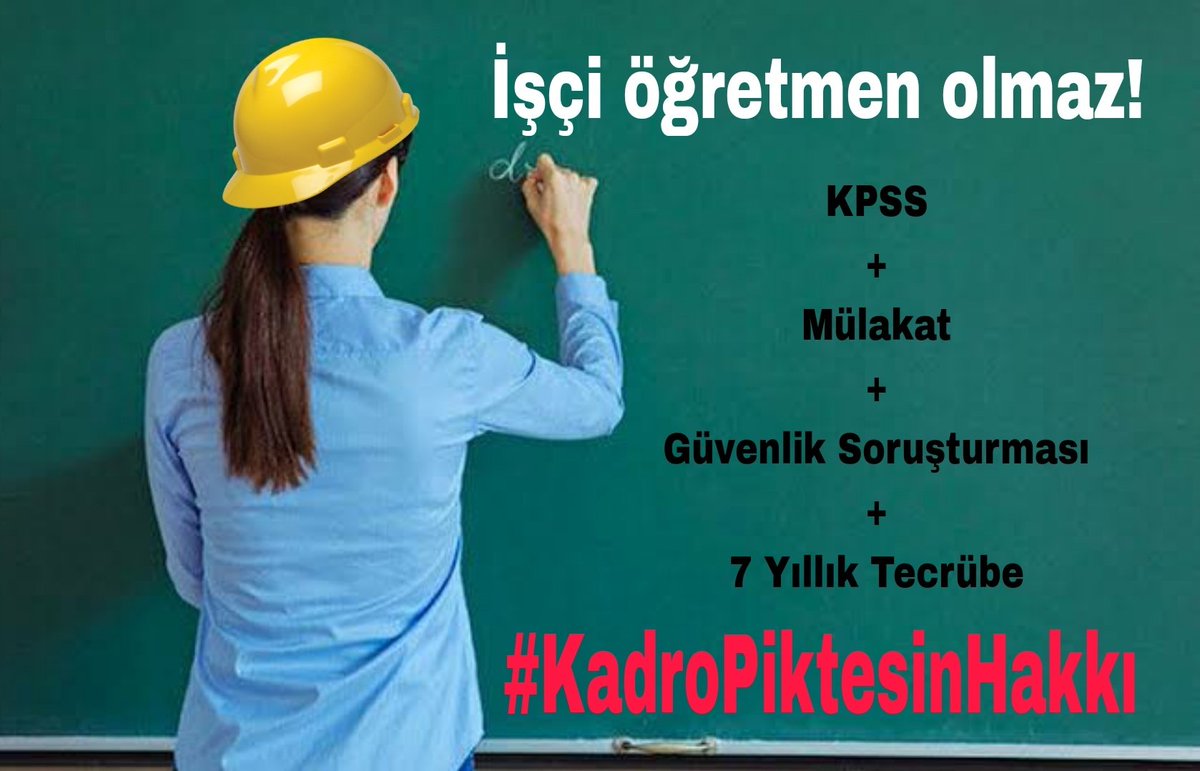 Her kesime kadro müjdesi geldiği şu günlerde Piktes Öğretmenleri olarak #KadroPiktesinHakkı artık diyoruz. Yasada bir düzenleme ile bizlerin kadroya alınmasının mümkün olduğunu biliyoruz. Buna imkan, şartlar ve ortam müsait.
<a href="/RTErdogan/">Recep Tayyip Erdoğan</a>
<a href="/tcmeb/">Millî Eğitim Bakanlığı</a>
<a href="/sdulger43/">Sabahattin DÜLGER</a>
<a href="/vedatbilgn/">Vedat Bilgin</a>
<a href="/alemdareyup/">Eyüp Alemdar</a>