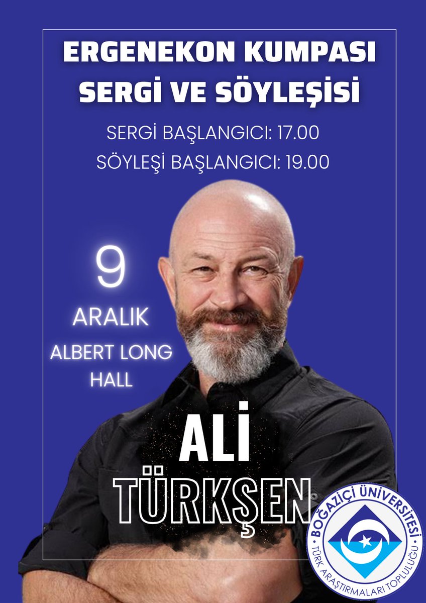 9 Aralık Cuma günü 17.00'de Albert Long Hall'de "Ergenekon Kumpası" konulu sergimizin ardından saat 19.00'da kumpas davalarında hedef alınmış Kardak kahramanı emekli SAT komandosu Ali Türkşen komutanımız ile bir söyleşi gerçekleştirme şerefine nail olacağız. Herkesi bekliyoruz👋