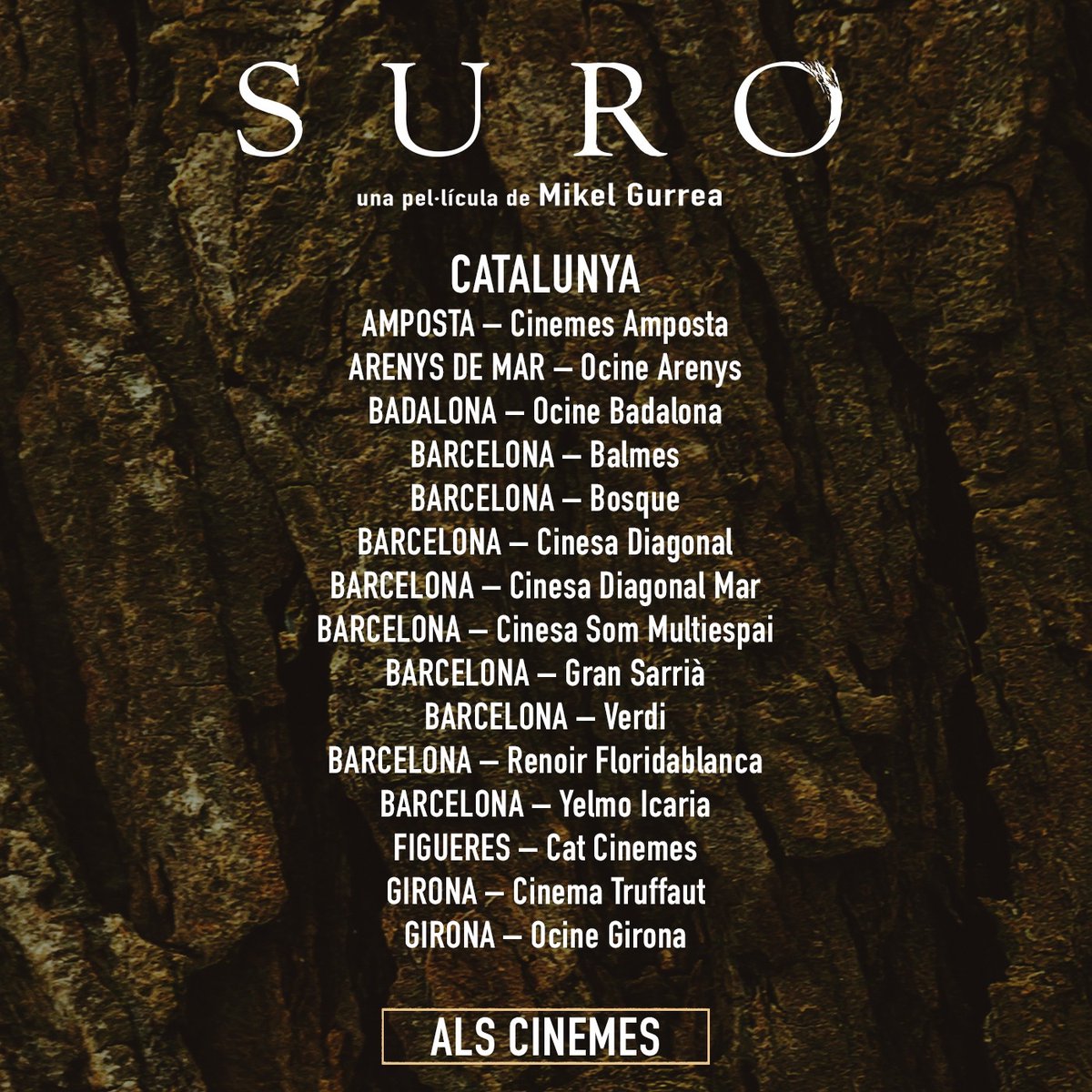 PolicarpLopez's tweet photo. Tot la feina era només per això, per compartir-la, simplement. Per fi tot agafa sentit. Avui, després de 6 anys que va començar tot plegat, #Suro s’estrena. Aneu al cines! Cinema en català EXCEL.LENT. És raru que ho digui jo però 👇🏼 https://t.co/NGHUvqzi4g