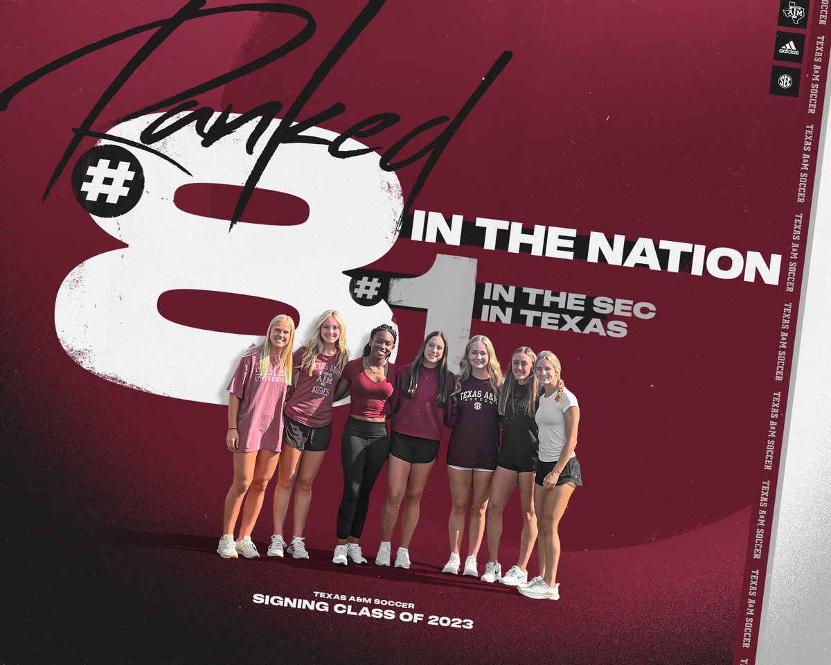 Can't wait to get started with this group 🫶

#️⃣ 8️⃣ in the country
#️⃣ 1️⃣ in the SEC &amp; in Texas

📰 aggi.es/3HaW8sp

#GigEm | 👍