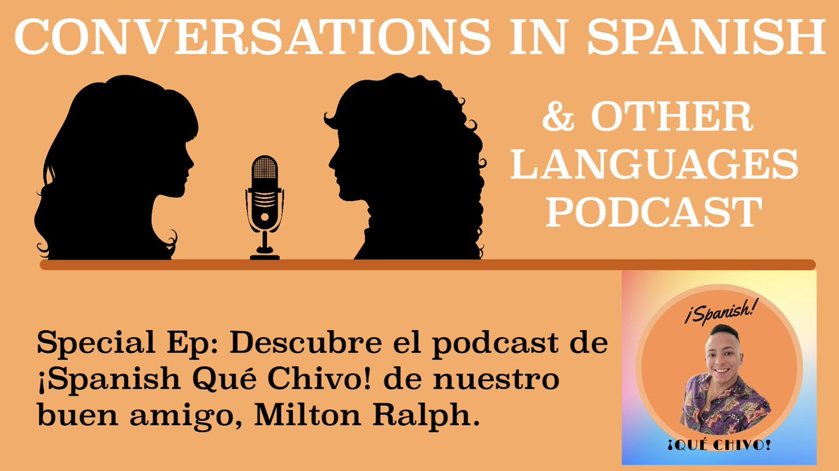 joelspanishcafe's tweet photo. Descubre el podcast de Spanish Qué Chivo de nuestro buen amigo y contribuidor de El Salvador, Milton Ralph. En este episodio Alba entrevista a Milton para que conozcan su podcast.
Listen on YouTube:
https://t.co/6jp1CgfZib
This episode's webpage:
https://t.co/jimpm3I0ON https://t.co/yGYJdvjFLj