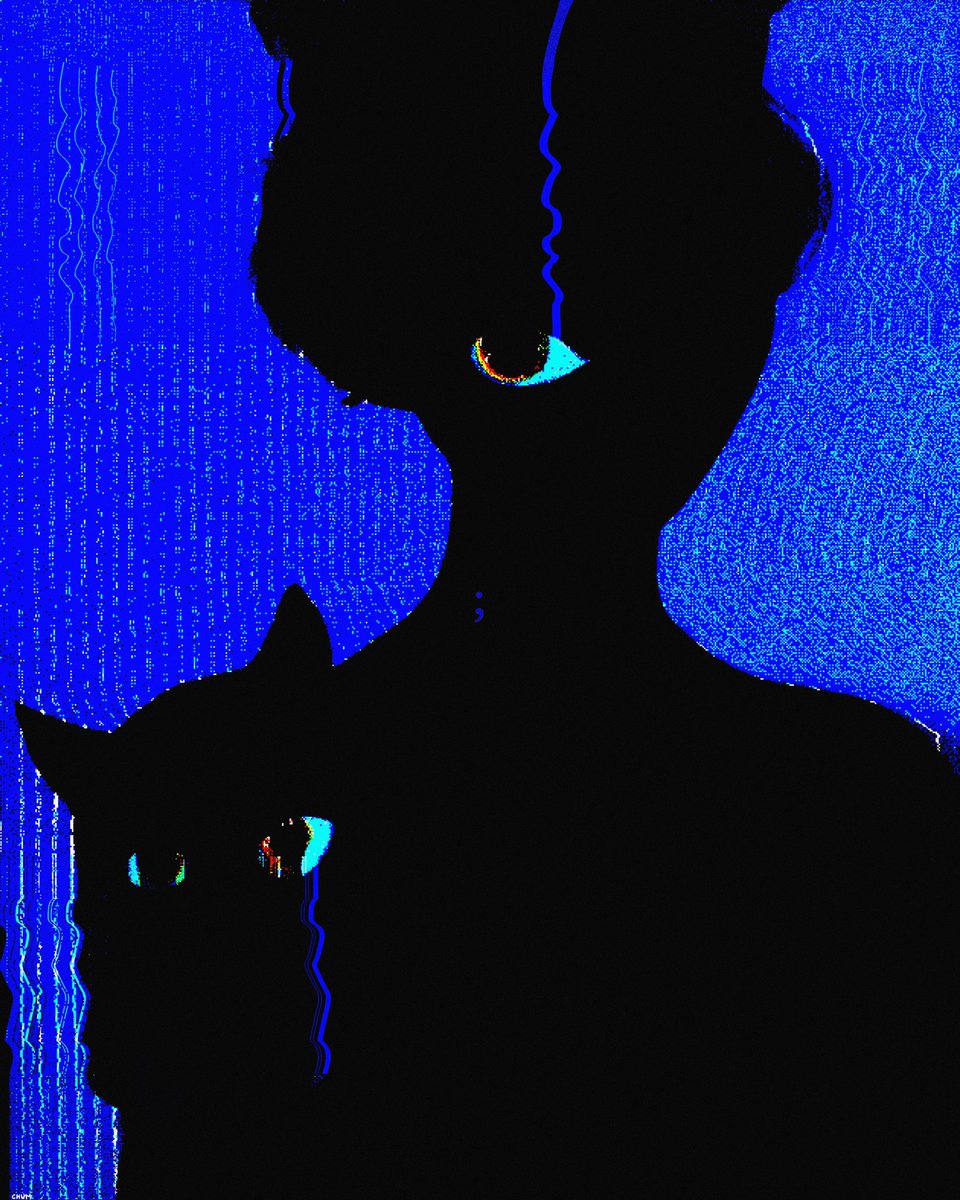 photonisdead's tweet image. portrait of a man and his cat
