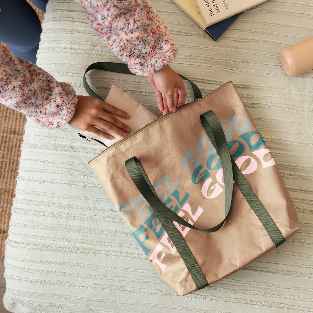 NEW MATERIAL ALERT!!! DURATEK is our durable, lightweight, tear-resistant, water-resistant, paper-like material. Wow, that is a lot of hyphenated words! You know the drill-- this is available in all the shapes/silhouettes that we feel like make good sense! Check out the email or