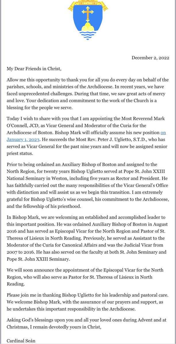 rfkram's tweet image. News about me, today in the Archdiocese of Boston. I feel invigorated!