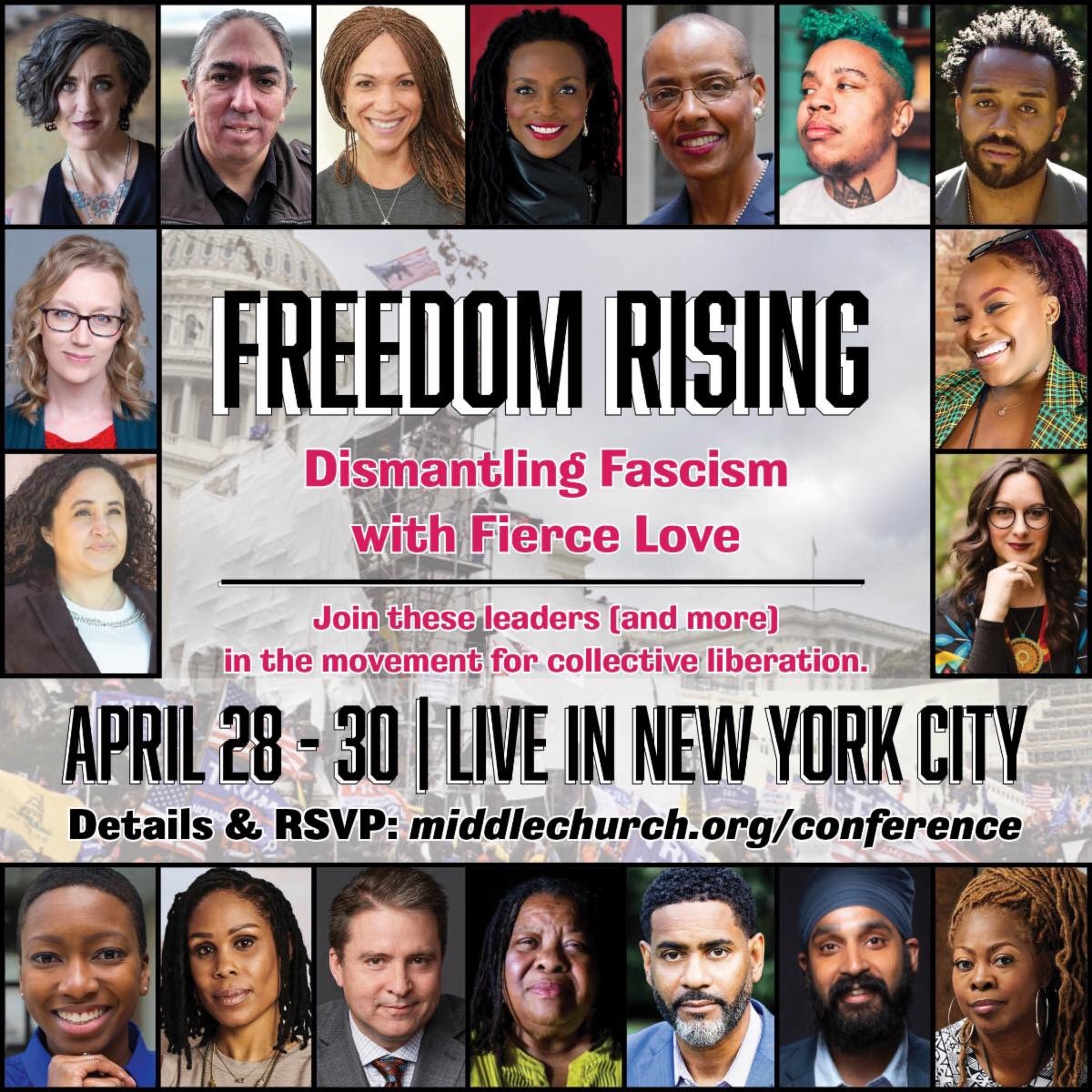 middlechurch's tweet photo. When “swastika” is trending, it’s time to organize against rising fascism.

This April, join the leaders fighting back, and hundreds of folks committed to fierce love as a public ethic.

Learn. Build community. Tear Christian Nationalism up by the roots: https://t.co/NDhMqU6nKp https://t.co/hj5sJ9ie1d
