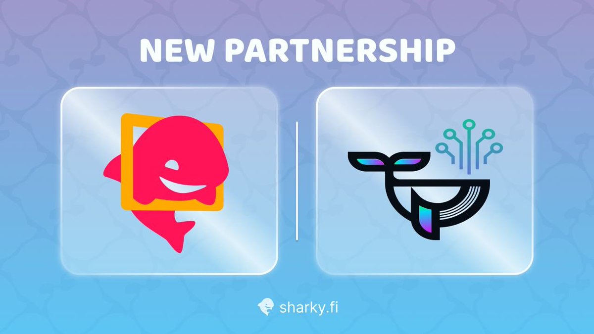 We are happy to announce our partnership with <a href="/WiseWhales/">Wise Whales</a> 🐋 🤝 🦈 

Sharks and Whales swim together now!

<a href="/WiseWhales/">Wise Whales</a> will use <a href="/SharkyFi/">Sharky 🦈 NFT-backed loans</a> as one of their integrated sub features in the future and <a href="/SharkyFi/">Sharky 🦈 NFT-backed loans</a> users will benefit from smart whales' analytics. ⚒ 🧠