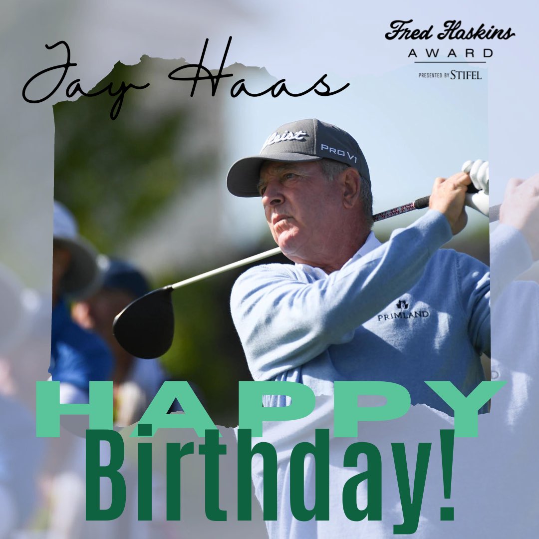 Happy Birthday to Haskins Award Winner, Jay Haas! 