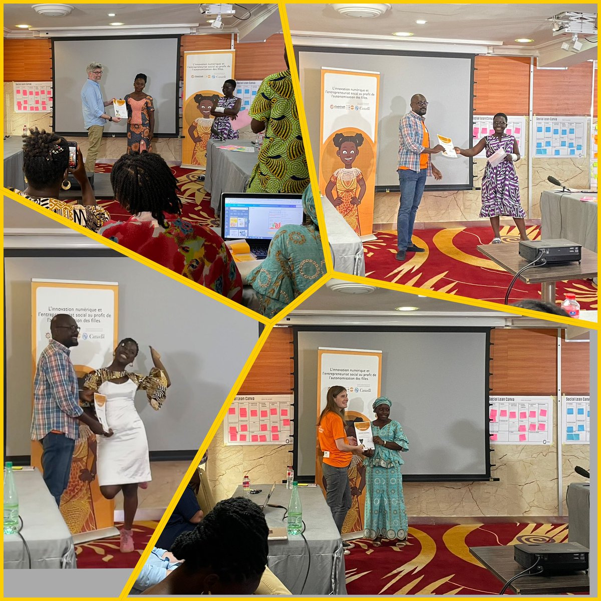 #Tech4Youth #Tech4Girls - Certification ceremony 👩🏽‍🎓🎉 for innovatively completed #MinimumViableProduct 💡🔝🚀

@unfpa_benin @UNFPA_WCARO @Nigina_Muntean @ITUDevelopment @UNFPAInnovation