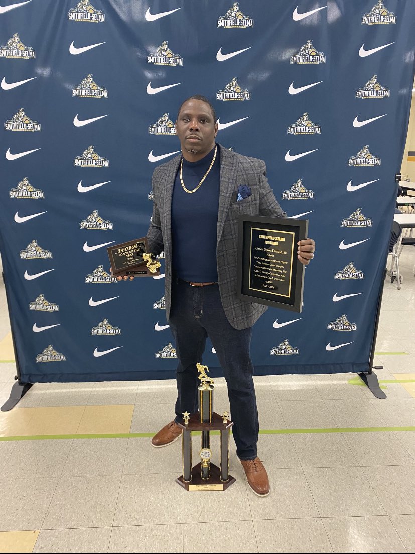 Quad County Coach of the Year: Coach Donald &amp; First Lady of our program Mrs.Donald.