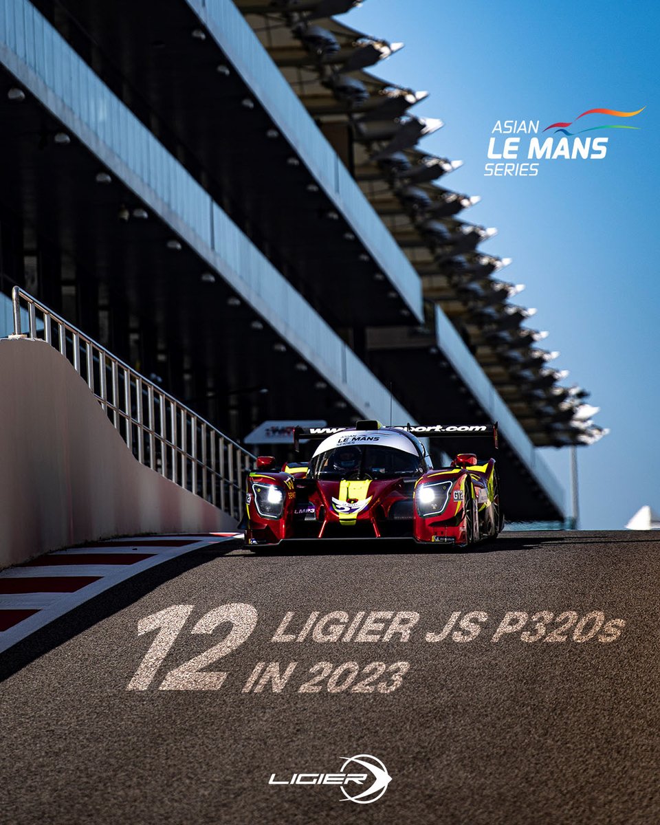 LigierAutomotiv's tweet photo. The first entry list of 2023 is here! 1οΈβ£2οΈβ£ Ligier JS P320s will enter the @AsianLeMans next February with 8οΈβ£ teams: @CD_Sport, @RacingNielsen, @GraffRacing, @RLRMSPORT, @COOLRacing, @team360racing, MV2S Racing and @IE_Competition πͺ
#ligierjsp320 | #prototyperacing https://t.co/Htq7Umds4E