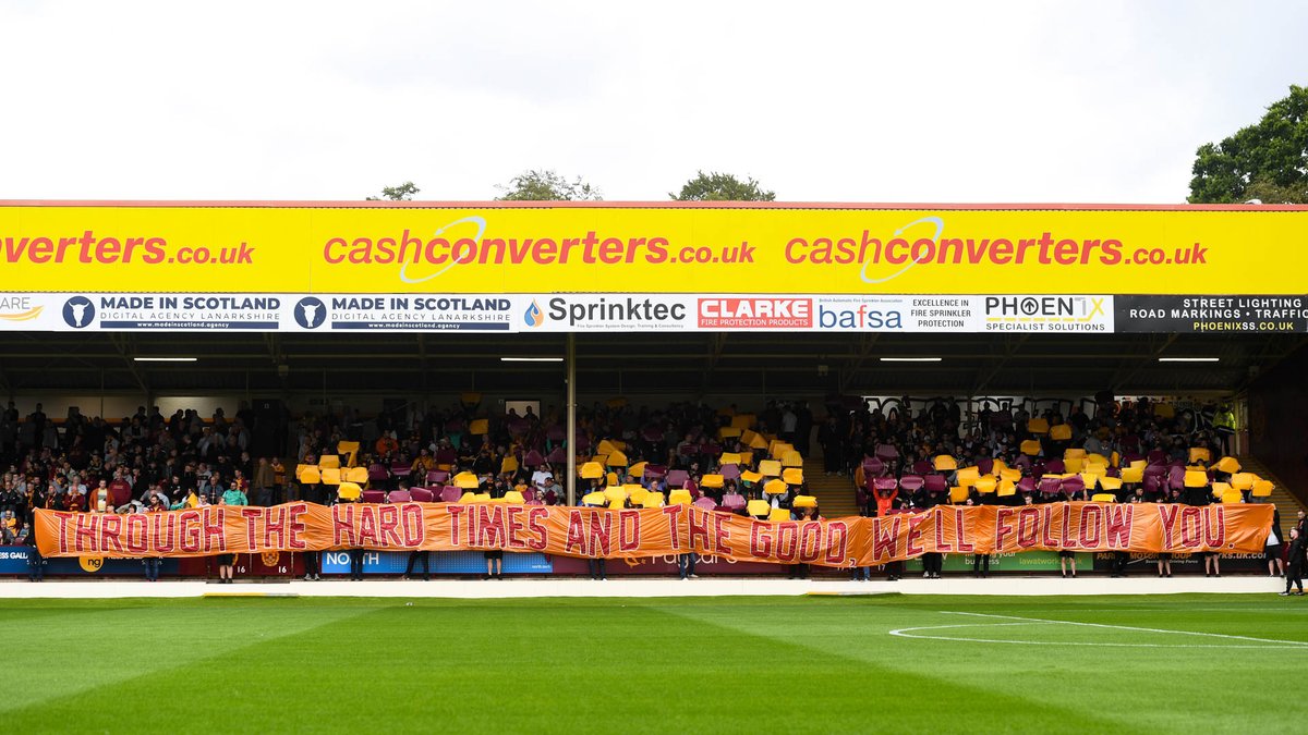 Motherwell FC on Twitter "Following us through thick and thin 🧡"