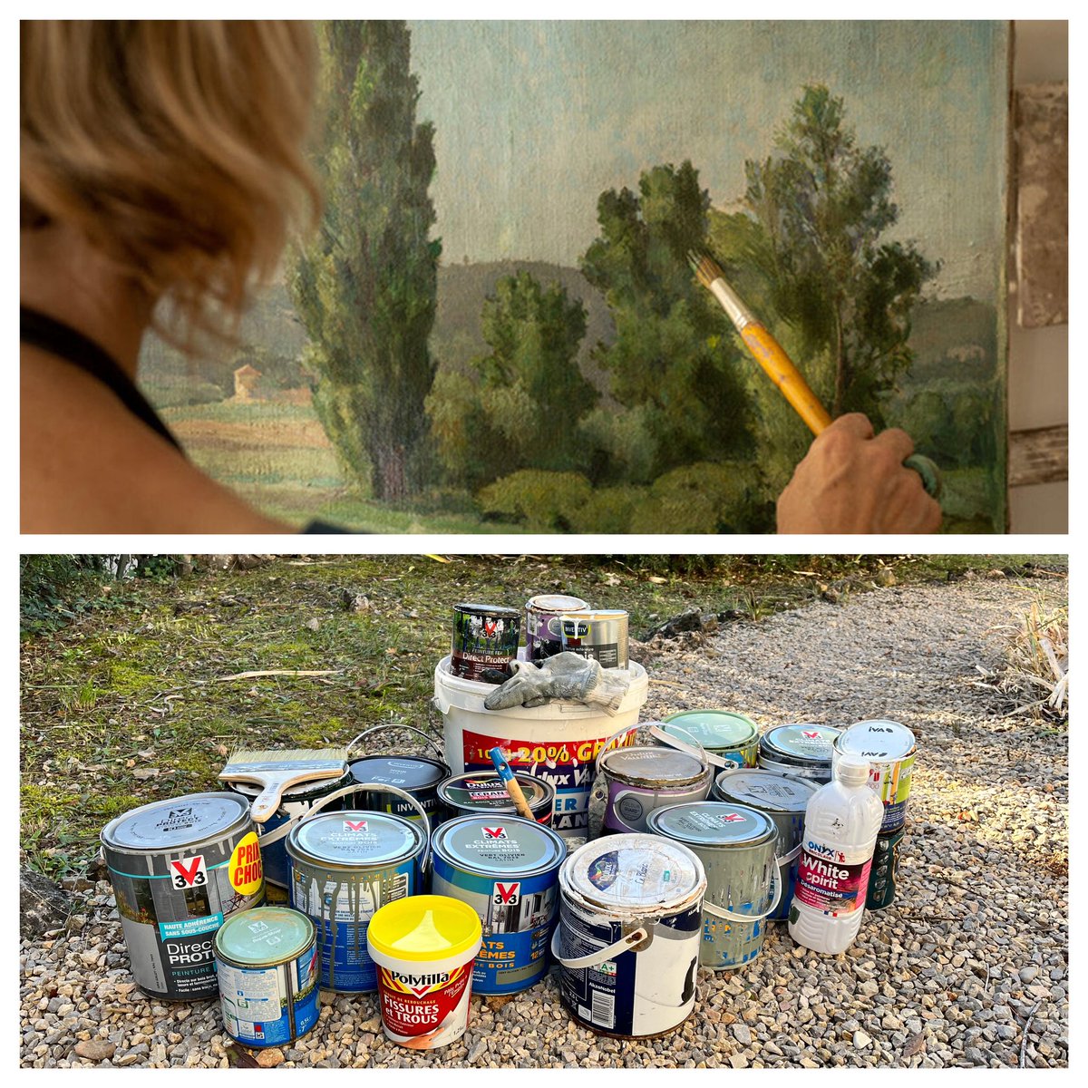 Concept v. réalité. 

When I tell friends I’m going to Provence for a week to paint.