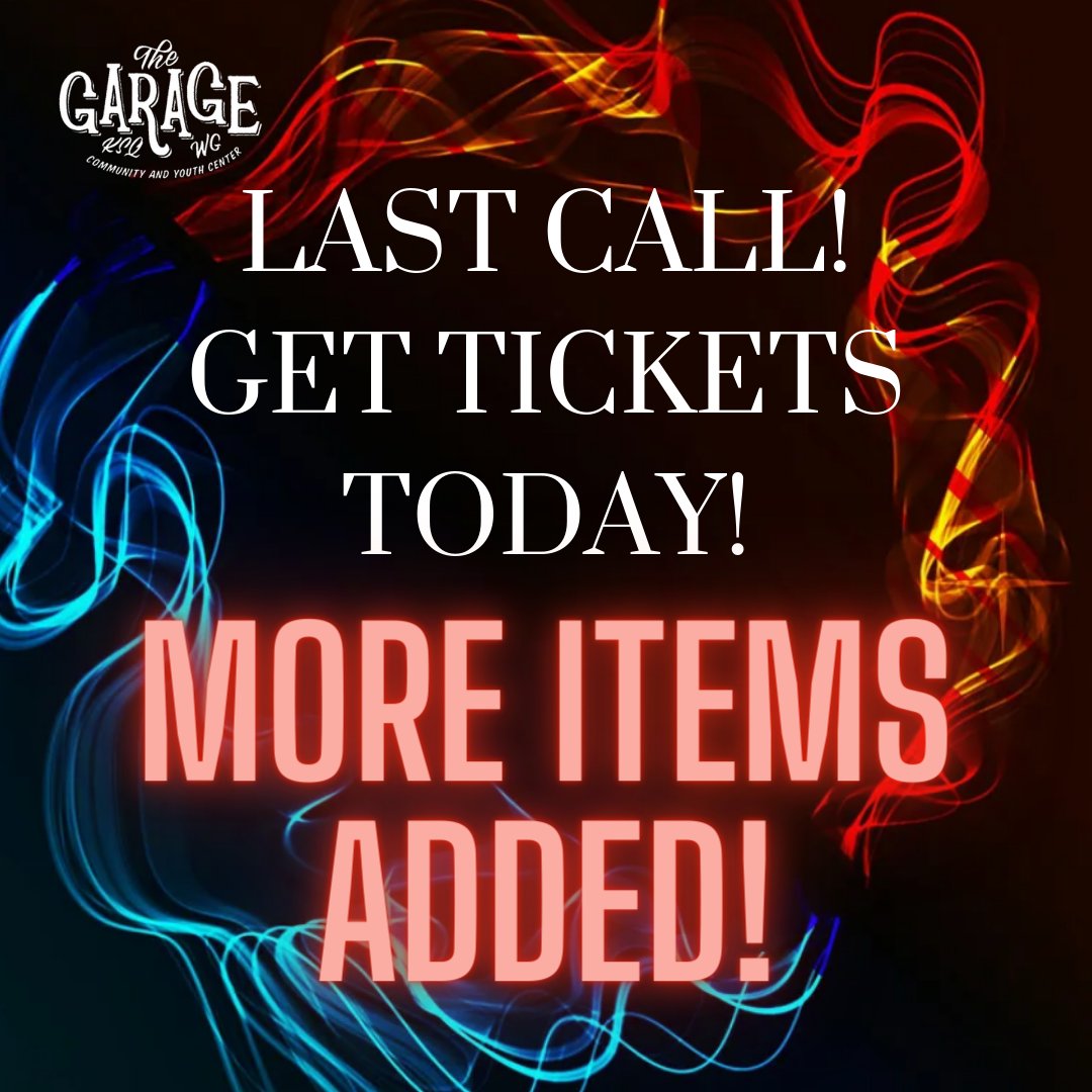 The Garage's 13th Annual Holiday Auction is TOMORROW! Make sure you get your tickets to join us for the best Christmas party in Avondale!

EVEN MORE NEW ITEMS are in The Garage's 13th Annual Holiday Auction Catalog!

Purchase your Tickets here: bit.ly/2022HolidayAuc…