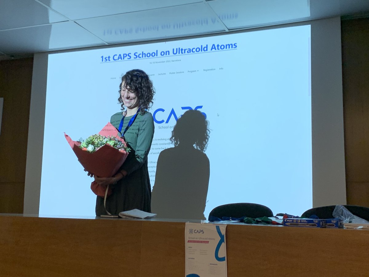 giulia_derosi's tweet photo. Lecture notes &amp; photos of 1st CAPS School are now online: https://t.co/lfr3f440tr. Thanks to the lecturers, organizers, people involved @ICFOnians, @la_UPC, @upvehu, participants &amp; my friend for the logo: https://t.co/fqHEQs40lg. Thanks for the many messages of congratulations❤️ https://t.co/ky0wHCGGzF