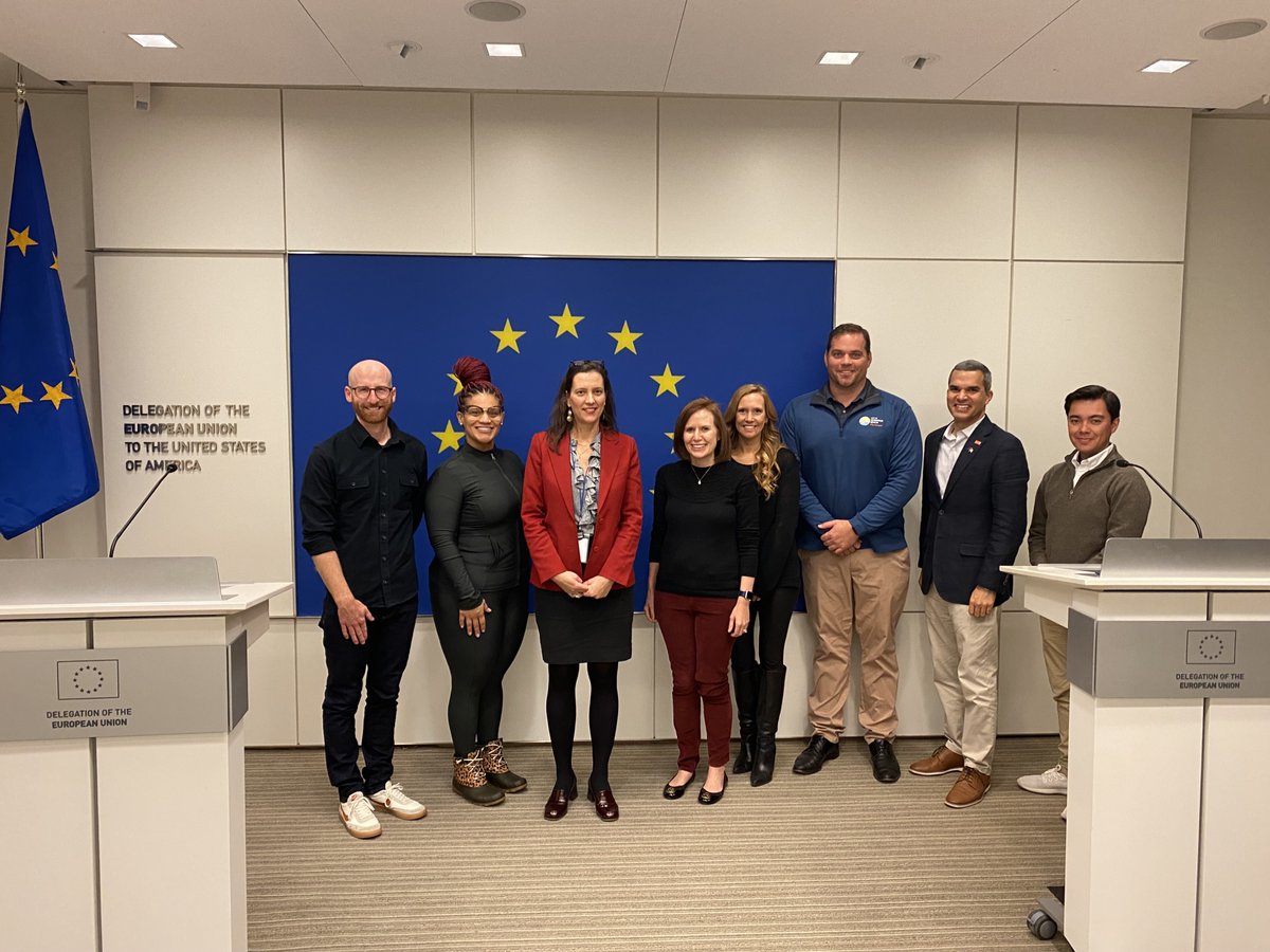 ACYPL's tweet photo. #acyplEurope had meetings in DC today, including at the Delegation of the European Union, before flying to Belgium this afternoon! https://t.co/gZFEopRtAL