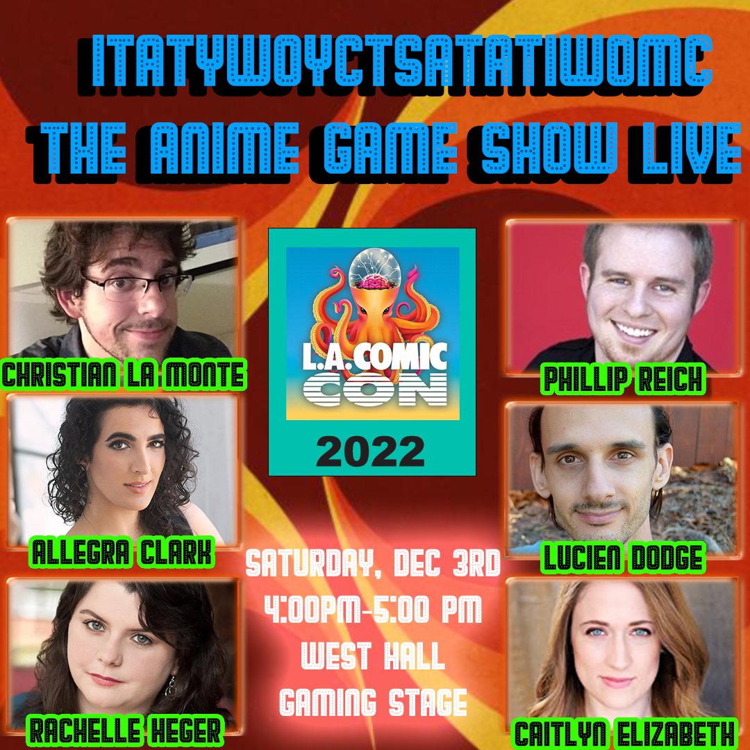 Covid reared its ugly head, so we have an UPDATED Anima Panel!!!! Introducing Christian La Monte <a href="/WritingMadness/">Christian La Monte</a> at <a href="/comicconla/">Los Angeles Comic Con</a> 

Be sure to be at the West Hall Gaming stage at 4:00 on Saturday Dec 3rd!