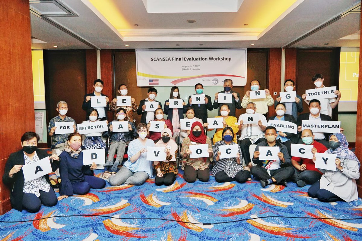 agendaasiaorg's tweet photo. Our OPD partners remain resilient to solidify efforts of making the @ASEAN region more inclusive for all through transformative solutions. We are stronger when we are together. All for the full implementation of the #EnablingMasterplan. #IDPD2022 @IFESDisability @dfat https://t.co/lQdwFYPrkR
