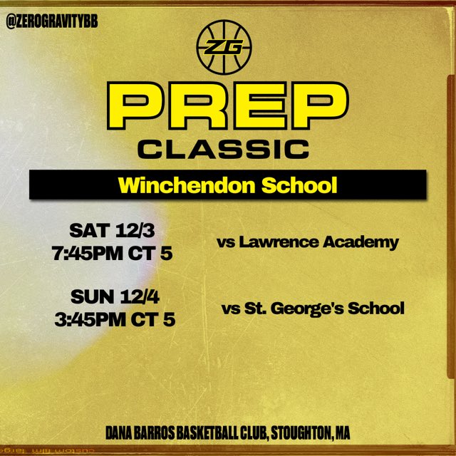 Schedule for our NEPSAC team for this weekend! Two league games to start off the year! #WinchFamily